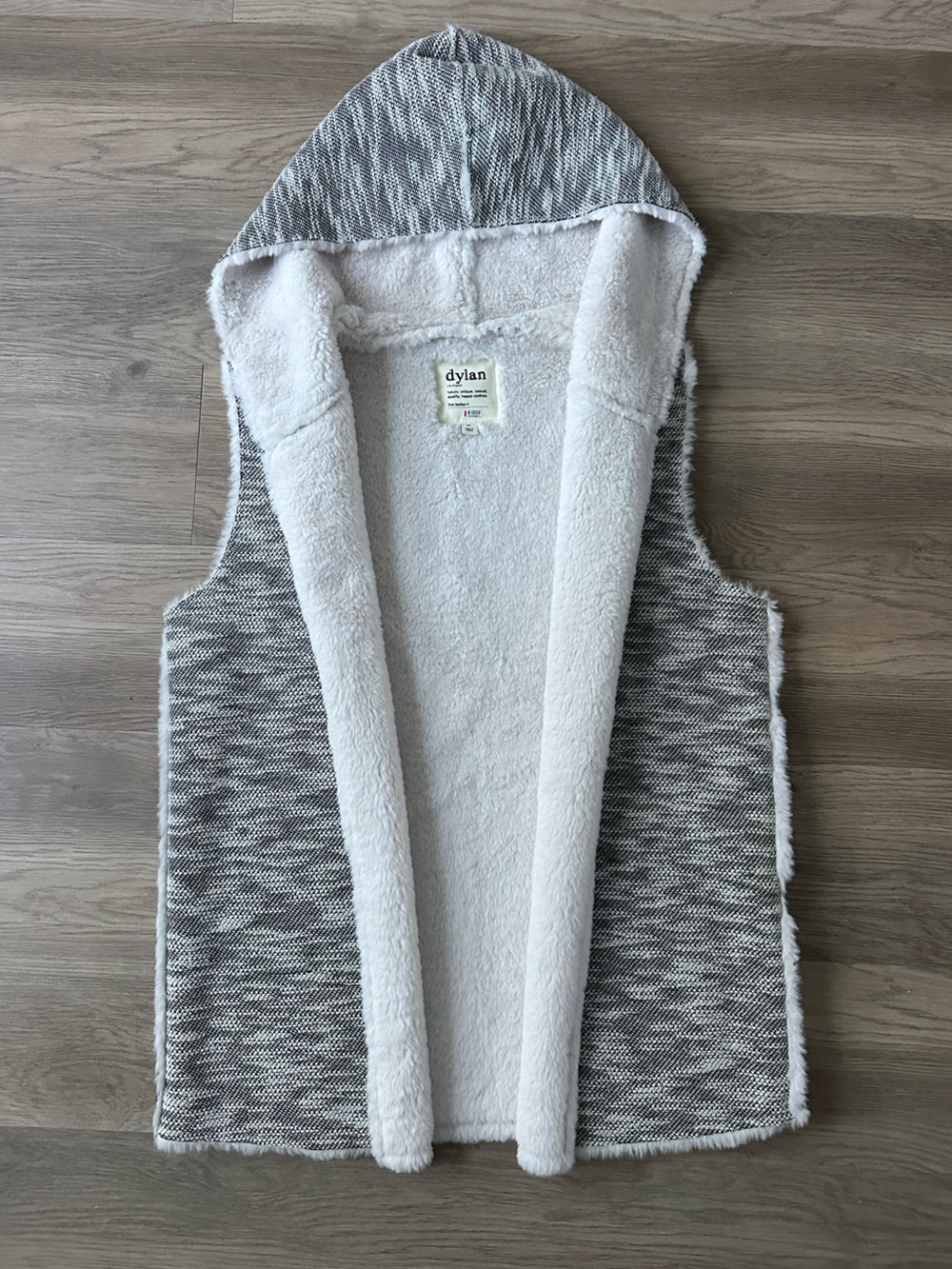 dylan Los Angeles Faux Fur Hooded Vest